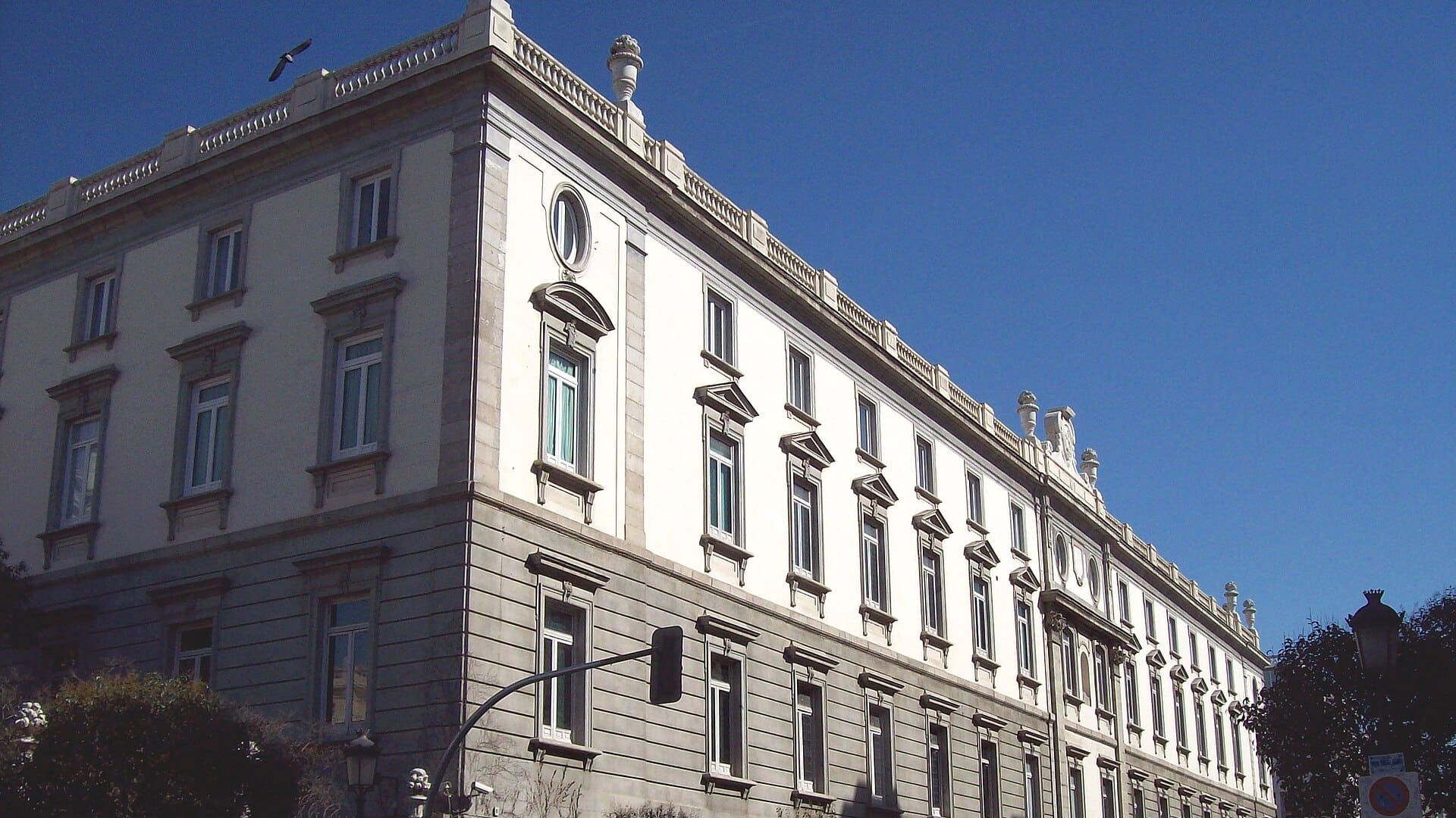 Fachada del Tribunal Supremo de España, en Madrid